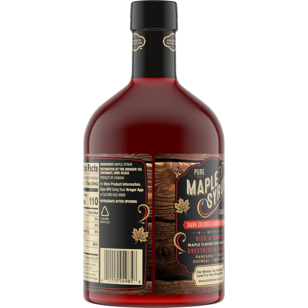 Private Selection 100% Pure Grade A Dark Color Maple Syrup 32 fl oz - 3 count