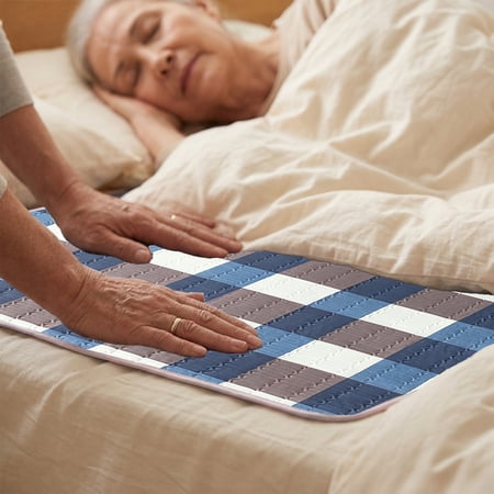 Washable Non-Slip Waterproof Incontinence Pad for Adults and Seniors Eco-Friendly Natural Fiber Ideal for Postpartum and Bed Rest Use Coffee