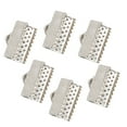 thumbnail image 3 of HEMOTON 100 PCS Ribbon Crimp Clamp Ends with Horse Clasp for Jewelry Making and Choker Craft Supplies, 3 of 8
