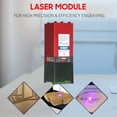 thumbnail image 2 of 450nm 80W Module Fixed Focal Length Engraving Head High Speed Engraver 3D Printer Router Module for DIY Craft Wood Leather Fabric Paper Cutting Engraving, 2 of 7