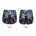 thumbnail image 5 of Lsque Five Nights At Freddy'S Printed Women's Running Shorts with Liner Pockets,Elastic Quick Dry Workout Athletic Gym Yoga Shorts,Womens High Waist Shorts-Large, 5 of 9