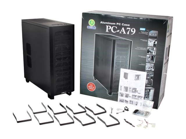 Lian Li Pc 9 Tower Hptx No Power Supply Atx Black Usb Audio E Sata Walmart Com