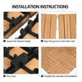 thumbnail image 6 of Renwick 12" x 12" Square Wooden Floor Tiles, 27 Pieces, Natural Wood, 6 of 9