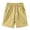Yellow, variant on Lenago Mens Shorts Summer Casual And Comfortable Drawstring Pocket Elastic Waist Shorts Cargo Shorts for Men