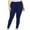 Navy, variant on Wyobmus Womens Plus Size Leggings Stretchy X-Large-5X Tummy Control High Waist Tapered Workout Yoga Pants Black
