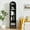 Narrow-Black, variant on YOCWO Narrow Arched Bookcases with 5 Adjustable Shelves, Wooden Bookshelf wih Glass Door for Living Room Office, Black