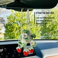 thumbnail image 2 of CHUNTIAN Cute Crochet Plant for Car Rear View Mirror,Boho Handmade Car Mirror Hanging Accessories for Women Girls,Green Car Interior Aesthetic Decor Truck Hanger Ornament Charm for Men, 2 of 6