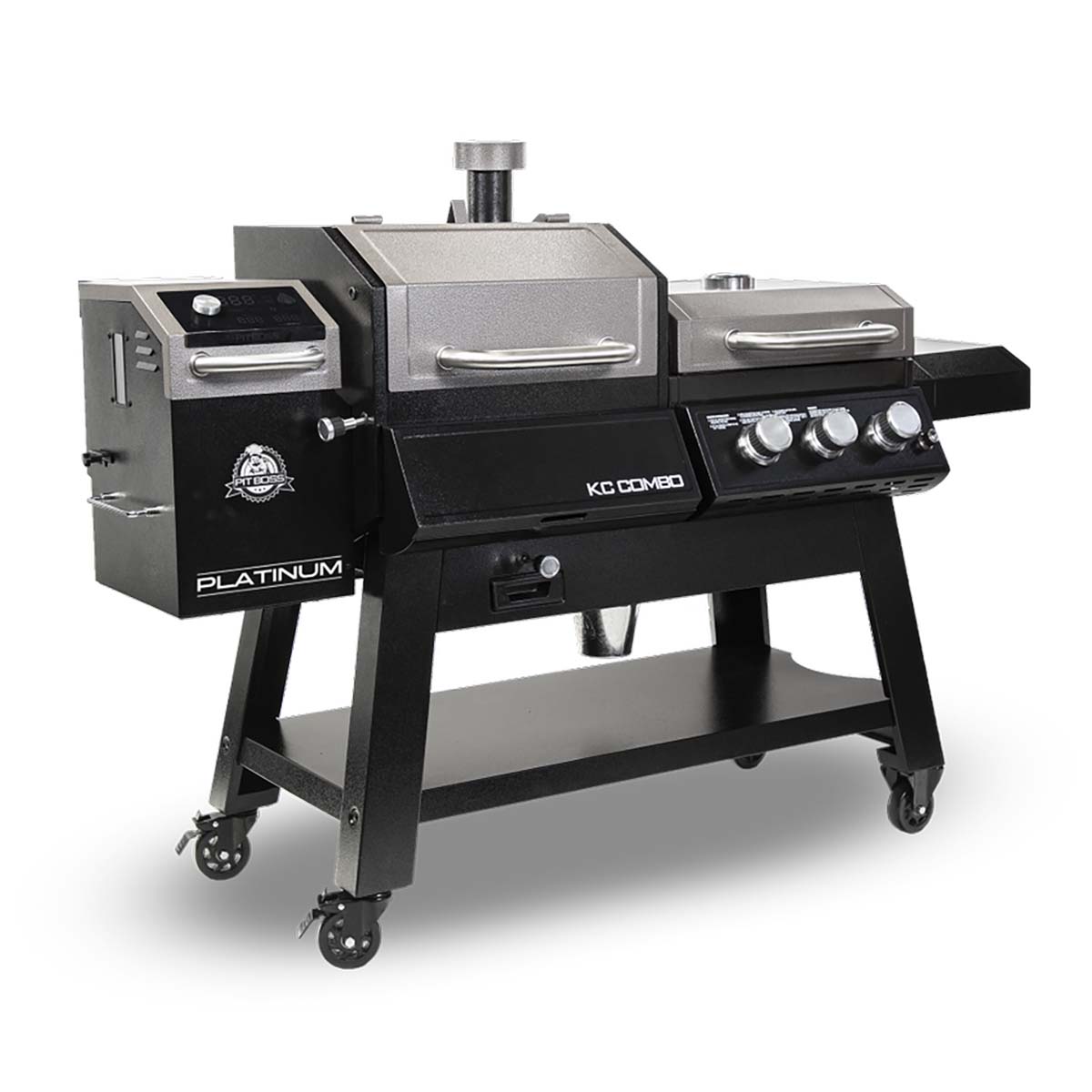 Pit Boss Platinum KC Combo, Wi-Fi® and Bluetooth® Wood Pellet and Gas Grill - image 4 of 16