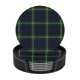 thumbnail image 1 of 6 Pcs Leather Coasters,Clan Forbes Tartan Coasters For Drinks,Cup Mat Pad,Housewarming Gift,Ideal For Home Decor 25-26, 1 of 5