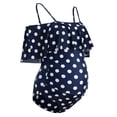 thumbnail image 2 of Maternity Swimwear Womens Bikinis Summer Swimsuits Pregnancy Beachwear Black Point(3XL, 2 of 6