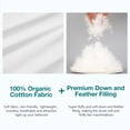 thumbnail image 5 of Goose Down Comforter All Season-Ultra Soft and Cozy Noiseless Duvet Insert with Egyptian Cotton Cover, Fluffy Warm Comforter, 5 of 7