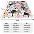 thumbnail image 6 of Cats Flannel Throw Blanket, Lightweight Super Soft Cozy Funny Blanket for Bed Couch Sofa 50 x 60 Inches, 6 of 6