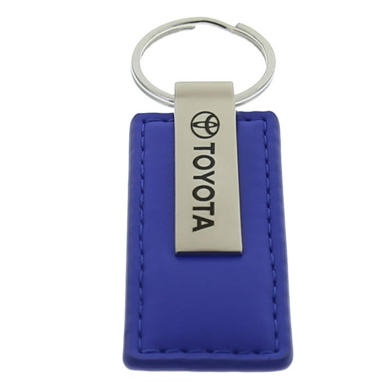 Toyota Keychain & Keyring - Blue Premium Leather - Walmart.com
