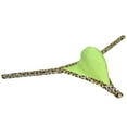 thumbnail image 3 of Botmois Men's Leopard Bordered Underwear Soft Thin Ice Silk Hipster G-string Micro Thong AppleGreen M, 3 of 3