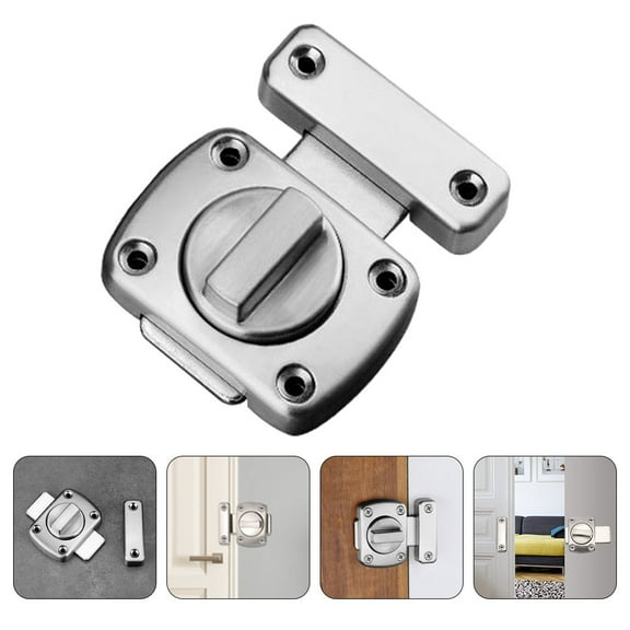 BESTYASH Versatile Plated Silver Door Bolt Latch for Home Use Compatible with Bedroom Bathroom and Attic Doors