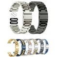 thumbnail image 2 of Correa de acero inoxidable para Samsung Galaxy Watch 7/FE/6/5 pro/4/Classic de 20 mm y 22 mm, correa de metal para Amazfit GTS-GTR-4-3-2e-mini, 2 of 5