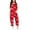 Red, variant on XINXIAOO Kids Girls Summer Jumpsuits Overalls Loose Romper Long Pants with Pockets 9-10 Years Girls Clothes