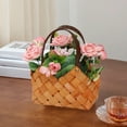 thumbnail image 1 of Sales Today Clearance! JASKFLY Handheld Flower Basket Simulation Flowers Decorative Ornaments Style Home Wedding Props Flowers Fresh Arrangements Flowers, 1 of 6