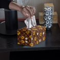 thumbnail image 4 of ZUXONGSY Sunflower Tissue Box Covers Modern PU Leather Tissue Box Holder with Buckle Rectangular PU Long Tissue Box Cover Easy to Clean Tissue Box Home Indoor Decor, 4 of 7
