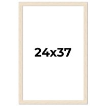 24x37 Frame White Real Wood Picture Frame Width 1.5 inches | Interior Frame Depth 0.5 inches | Barn