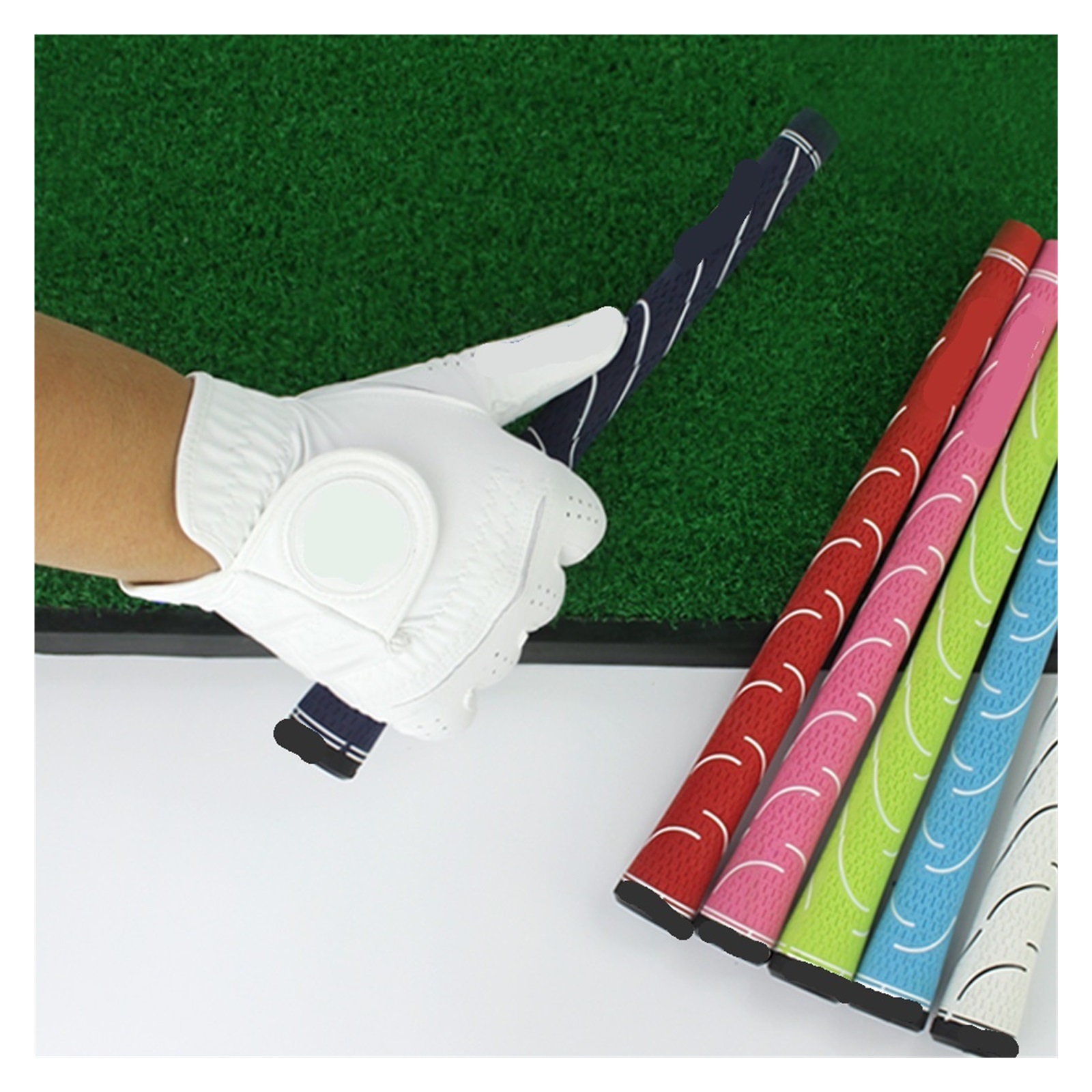 1Pair Men's Golf Gloves, Microfiber Cloth Soft Fit Sport Grip Durable Gloves ,Flexible and Comfortable