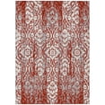 thumbnail image 2 of Addison Rugs Chantille Indoor/Outdoor Traditional Damask Red Machine Washable Rectangle Rug, 5' x 7'6", 2 of 8