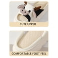 thumbnail image 3 of Zapatillas De Lino Patrón De Vaca, Zapatillas De Lino De Patrón De Vacas, Zapatillas De Lino Lindas Zapatillas De Vaca Abiertas Sandalias De Vaca Usa Cómodas Zapatillas De, 3 of 7