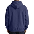 thumbnail image 6 of LNZGNM Mens Hooded Sweatshirts Athletic Work Drop Shoudler Drawstring Hoodies Pullover Sweatshirts Long Sleeve Shirts,Navy(M), 6 of 6