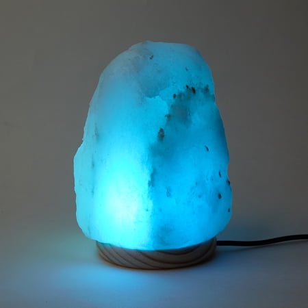 Himalayan Shop LED Color Changing Salt Lamp with USB Cord, White