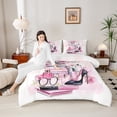 thumbnail image 4 of Castle Fairy Fashion High Heels Full Size Comforter Sets,Romantic Flower Rose Bedding Sets, 4 of 8