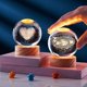 thumbnail image 5 of Crystal Ball Night Light 3D Engraved Heart Crystal Globe with Warm LED Lamp Base, Love Heart Lights as a Gift for Teens Boys and Girls, 5 of 5
