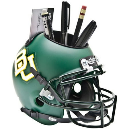 Ncaa Mini Helmet - Baylor Bears (Matte Green) NCAA Football Schutt Mini Helmet Desk Caddy