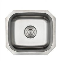 Strictly Sinks 15.8" Undermount Stainless Steel Kitchen Sink - 18 Gauge Single Bowl Bar Sink