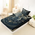 thumbnail image 4 of Erosebridal Kid Cartoon Dragon Twin Sheet Sets, Western Constellation Bedding, 3-Piece, 4 of 5