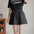 thumbnail image 5 of Womens Casual Shorts Drawstring Sweat Elastic Waist Running Workout With Pockets Girls Bottoms Shorts, 5 of 5