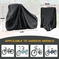 thumbnail image 2 of Funda para triciclo MOONCOOL, impermeable y resistente al viento, 191 x 76 x 112 cm, 2 of 6