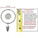 thumbnail image 2 of - 2 Inch - Metal Curtain Rings with Clips and Eyelets (Also Known as Rings with Curtain Clips/Curtain Clip Rings/Drapery Rings/Curtain Rings with Clips) (Silver - Set of 30), 2 of 3