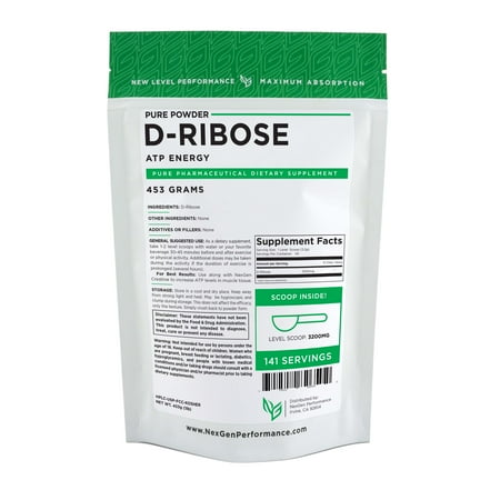 D-RIBOSE Powder 1lb (16oz) -100% Pure - Energy -Endurance-