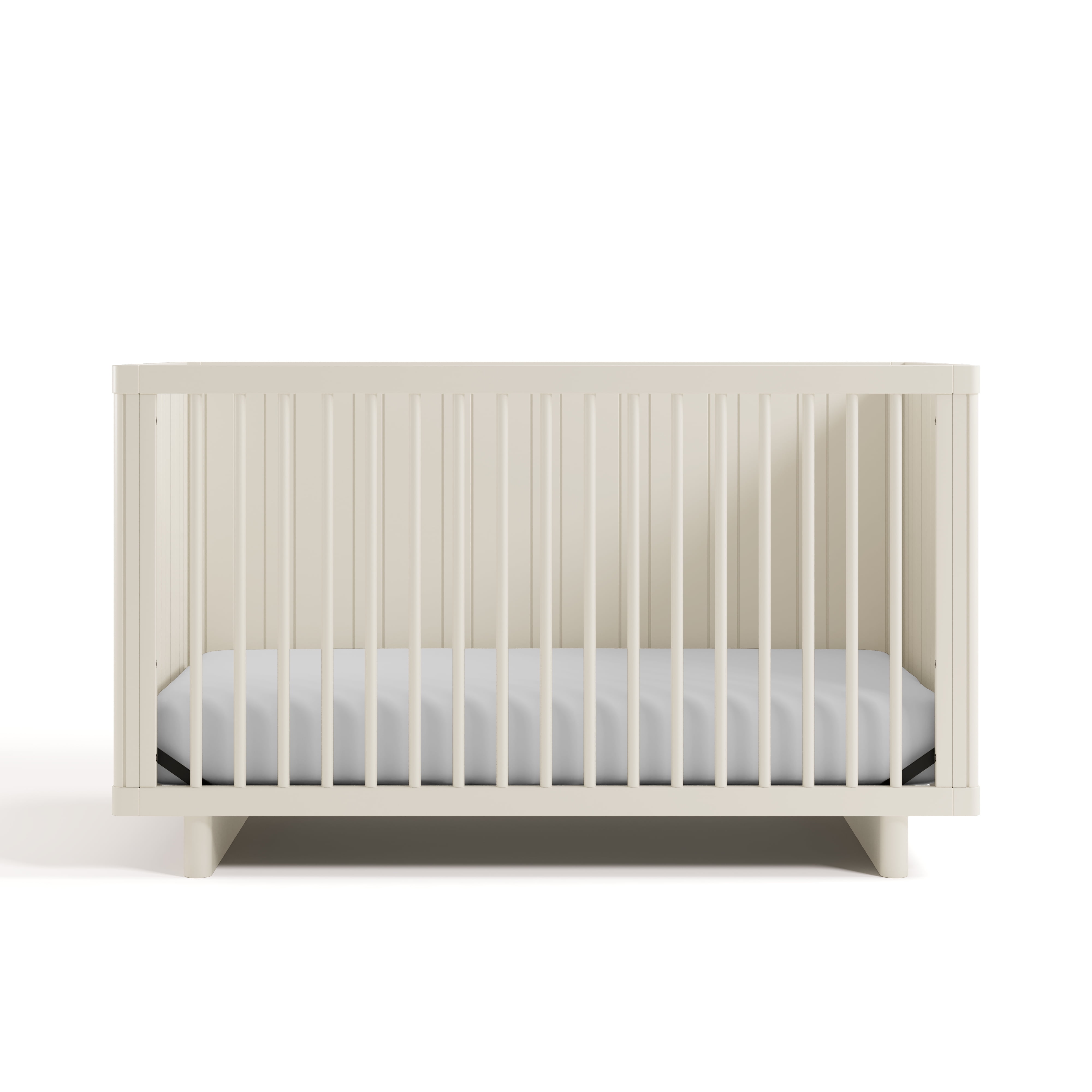 Art of Nursery by Storkcraft Kyoto Deluxe Convertible Crib with Bonus Toddler Guardrail, Frosted Oat