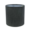 thumbnail image 2 of Aspen Creative 31193 Transitional Drum (Cylinder) Shaped Clip-On Construction Lamp Shade in Grey & Black, 5" wide (5" x 5" x 5"), 2 of 6