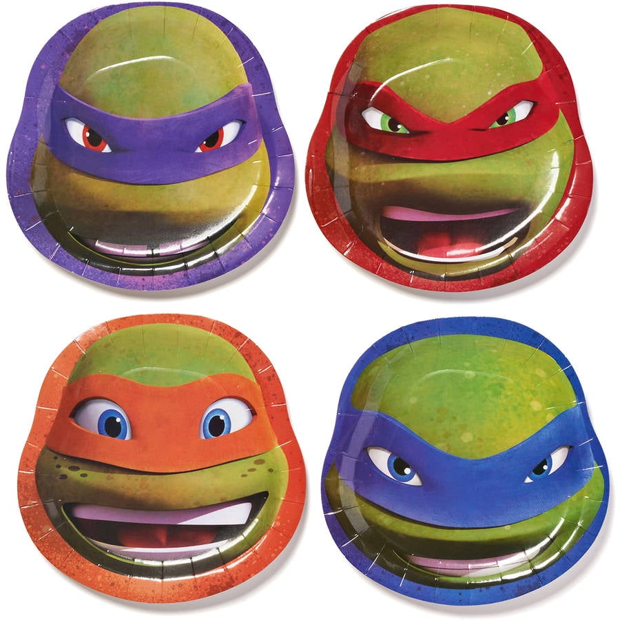 7 teenage mutant ninja turtles paper party plates 8ct walmart