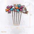 thumbnail image 4 of Accesorios para peines LANNMXG 2 piezas Pinzas para el cabello Retro Flores de diamantes de imitación, 4 of 4