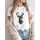 thumbnail image 1 of Ropa de vacaciones para mujer, camiseta con estampado de letras dulces de los años 90, camiseta estampada, camisetas de año nuevo, moda de feliz navidad 2025, 1 of 5