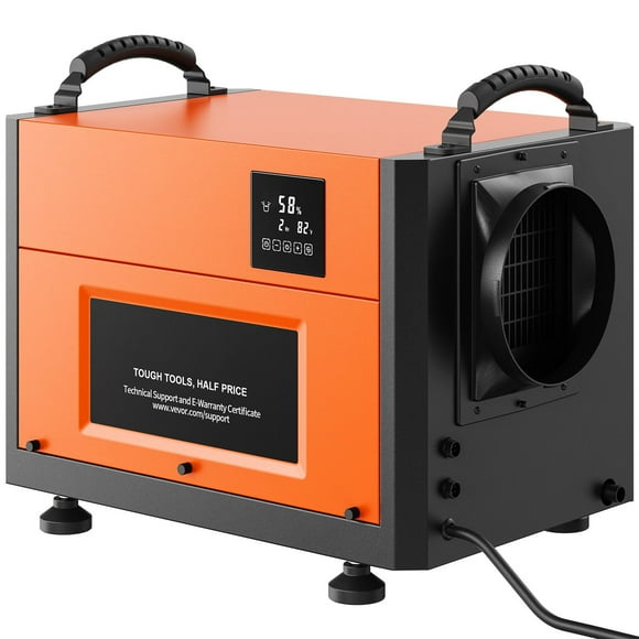 156 Pints Commercial Dehumidifier, 24 Hour Timer Crawl Space Dehumidifier for Basement with 6.56ft Pump Drain Hose