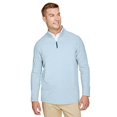 thumbnail image 1 of Men's CrownLux Performance ClubhouseMicro-Stripe Quarter-Zip - OCEAN BLUE - L, 1 of 3