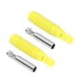 thumbnail image 2 of Bornier de Fixation, Prise Femelle Banane Isolée en Laiton 10 Set Forte Connectivité Résistant à l'Usure pour les Fils de Test Multimètres Se Termine en Jaune, 2 of 8