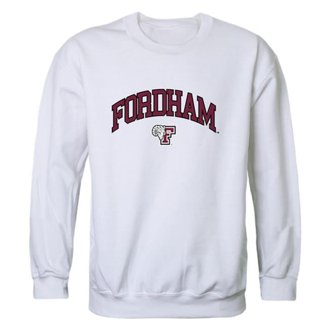 Fordham University Men Campus Crewneck Sweatshirt, White - Extra Large ...