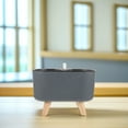 thumbnail image 6 of Toyvian Self-Absorbing Flower Pots Self Watering Flowerpot Gray Wood 1Pcs, 6 of 6