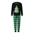 thumbnail image 5 of Family Matching Christmas Pajamas Set Oil Painting Tree Print Holiday Pajamas Sleepwear, 5 of 7