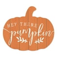thumbnail image 2 of Hey There Pumpkin By Lux Me Designs Printed on Wood Pumpkin Wall Art-Orange, 2 of 3